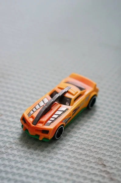 Poznan Poland Aug 2020 Orange Färgade Mattel Hot Wheels Futuristiska — Stockfoto