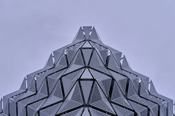 Leeds Spojené Království Července 2020 Horizontální Záběr Úžasnou Architekturu Vícepodlažního — Stock fotografie
