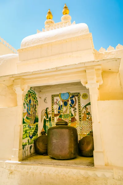 Udaipu India Března 2016 Krásné Indické Stavby Architektura Hinduistická Kultura — Stock fotografie