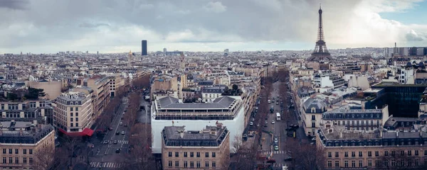 Eine Panoramaaufnahme Aus Dem Schönen Paris Frankreich — Stockfoto