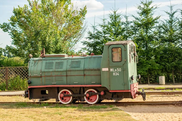 Wenecja Poland Aug 2020 Old Historic Exposition Steam Locomotive Outdoor — Stock Photo, Image
