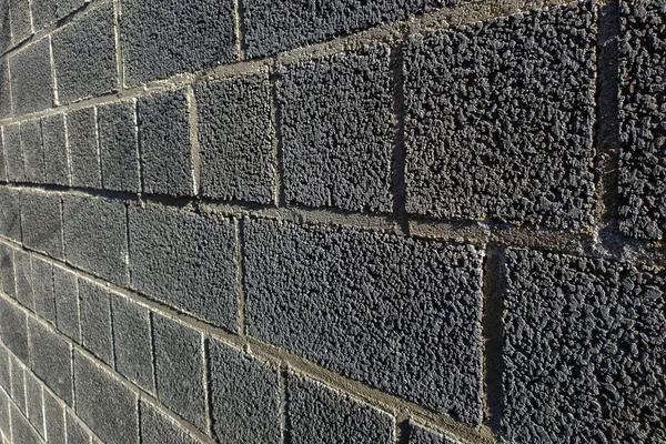 Крупный План Стены Дома Пористых Блоков Идеально Подходит Фона Обоев — стоковое фото