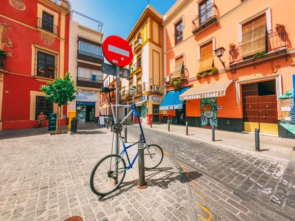 Seville Spanje Jul 2020 Straten Van Het Stadscentrum Met Meer — Stockfoto
