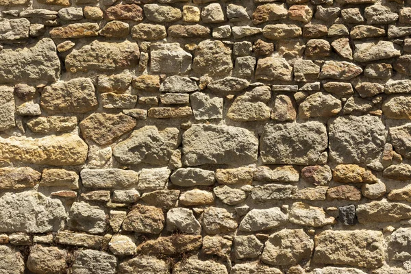 Zbliżenie Ujęcie Starego Muru Cegły — Zdjęcie stockowe