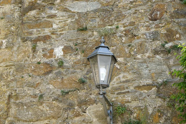 Szklane Światło Uliczne Przymocowane Ściany — Zdjęcie stockowe