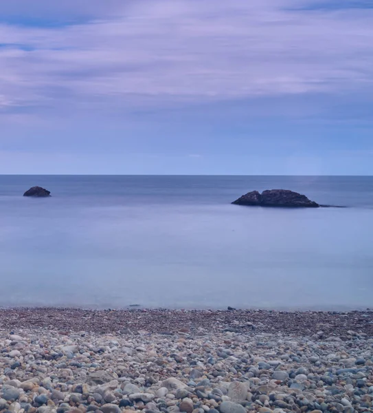 Bel Colpo Mare Favoloso Cielo Tramonto — Foto Stock