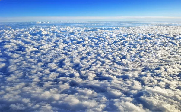비행기에서 지구의 아름다운 풍경과 — 스톡 사진