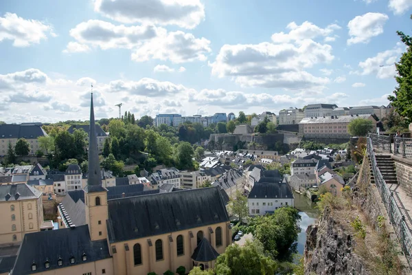 Una Hermosa Vista Los Casemates Bock Situado Luxemburgo — Foto de Stock