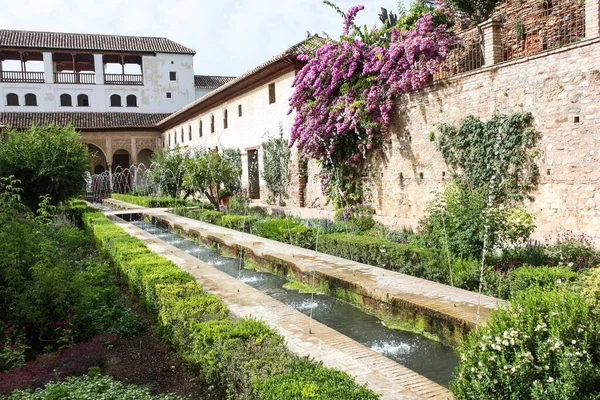 Närbild Vackra Generalife Granada Spanien — Stockfoto