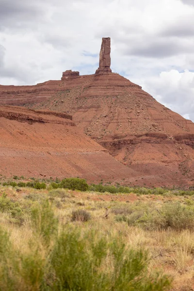 Plano Vertical Pintoresca Arenisca Valley Gods Utah Estados Unidos —  Fotos de Stock