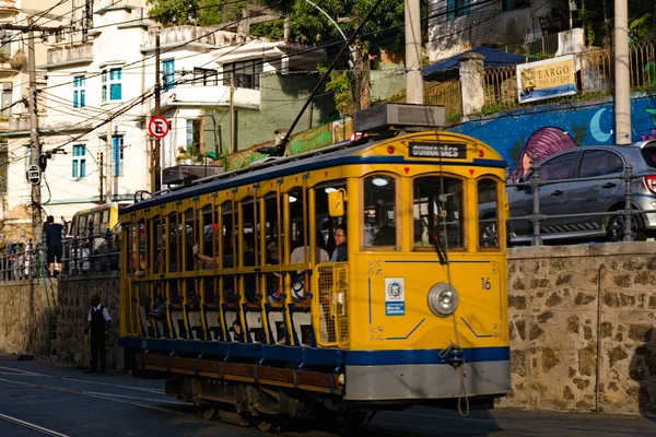 Rio Janeiro Brazi Haziran 2017 Santa Teresa Tramvayı Bondinho Bitiş — Stok fotoğraf