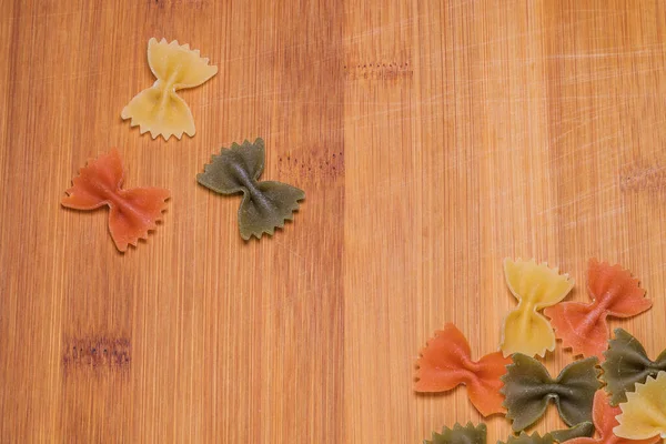 Closeup Shot Raw Farfalle Pasta — Stock Photo, Image