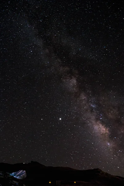 Les Étoiles Brillent Dans Ciel Nuit Idéal Pour Les Fonds — Photo