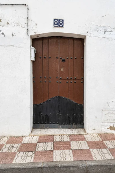 Madrigalejo Espanha Ago 2019 Vista Cidade Rua Casas Edifícios Madrigalejo — Fotografia de Stock