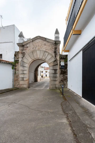 Valencia Alcantara España Abr 2019 Diferentes Vistas Ciudad Calles Casas — Foto de Stock