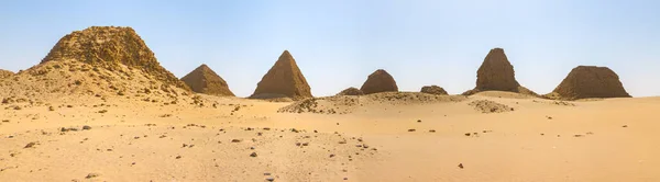 Pyramide Der Schwarzen Pharaonen Des Hindukusch Reiches Sudan — Stockfoto