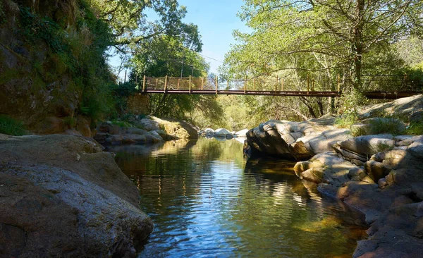 Primer Plano Puente Sobre Río — Foto de Stock