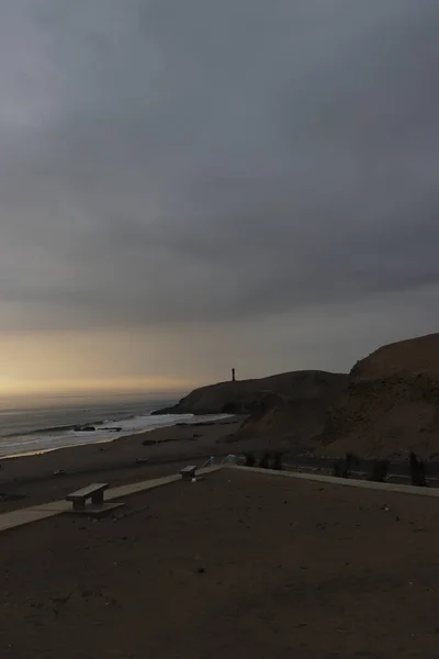Sonnige Landschaft Einem Peruanischen Strand — Stockfoto