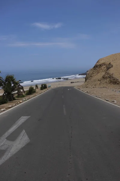 Sunny Landscape Peruvian Beach — Stock Photo, Image