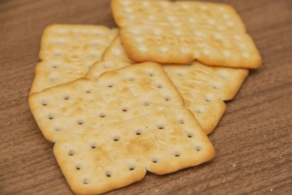 Een Close Shot Van Crackers — Stockfoto