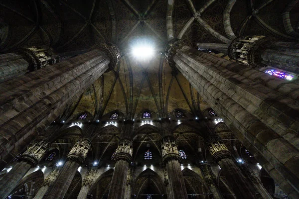 Las Columnas Del Hermoso Duomo Milano Milán Italia — Foto de Stock