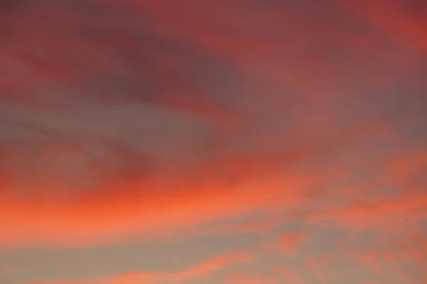 Hermoso Cielo Naranja Atardecer — Foto de Stock