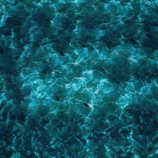 Uma Pintura Realista Ondas Oceânicas Cores Turquesa — Fotografia de Stock
