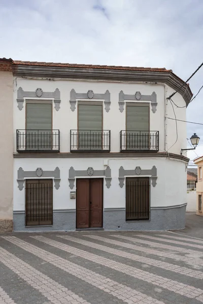 Zorita Spanien Aug 2019 Blick Auf Die Stadt Straße Häuser — Stockfoto