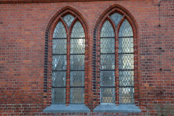 位于德国卢贝克的卢贝克大教堂外的特写镜头 — 图库照片