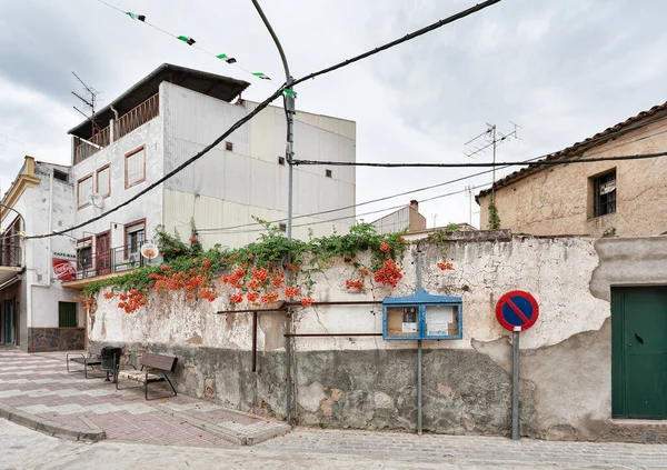 Zorita España 2019 Vista Ciudad Calle Casas Edificios Zorita — Foto de Stock