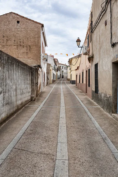 Zorita Spanien Aug 2019 Utsikt Över Staden Gatan Hus Och — Stockfoto