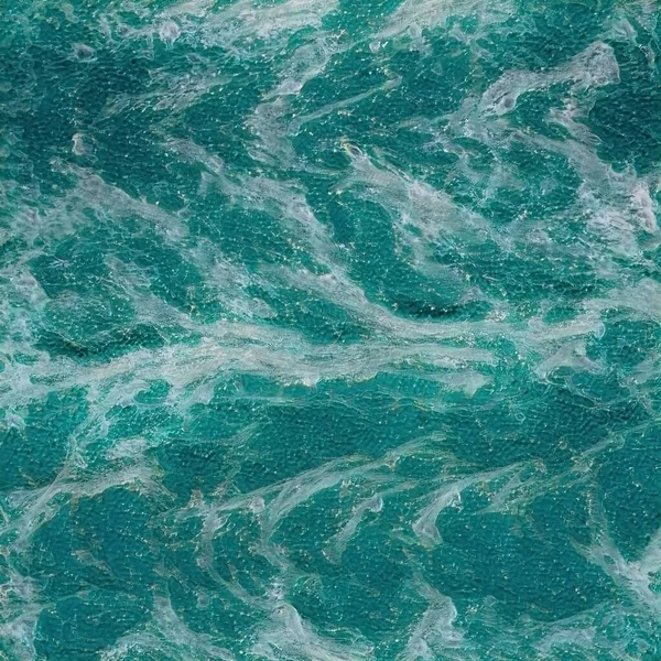 ターコイズ色の海の波のリアルな絵 — ストック写真