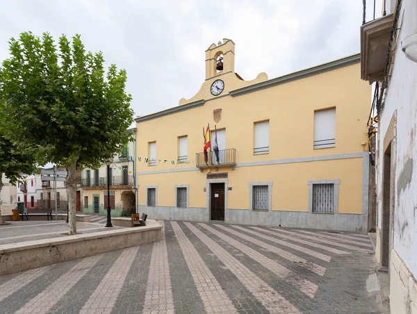 Zorita España 2019 Vista Ciudad Calle Casas Edificios Zorita Ayuntamiento — Foto de Stock