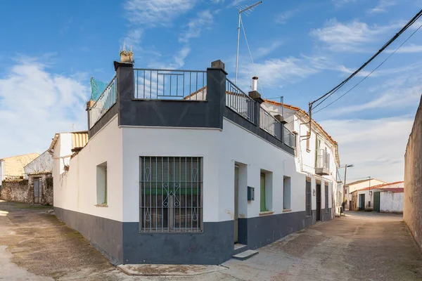 Villamesias Espanha Janeiro 2020 Vista Cidade Rua Casas Edifícios Villamesias — Fotografia de Stock