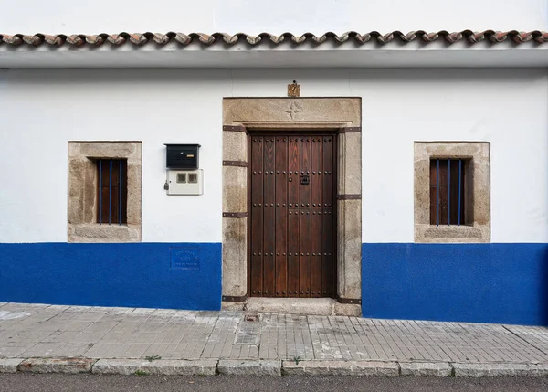 Miajadas España 2020 Vista Ciudad Calle Casas Edificios Miajadas Edificio —  Fotos de Stock