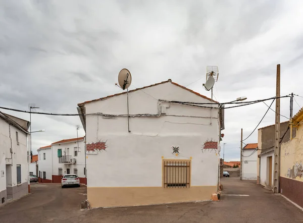 Alcollarin Espanha Ago 2019 Vista Cidade Rua Casas Edifícios Alcollarin — Fotografia de Stock