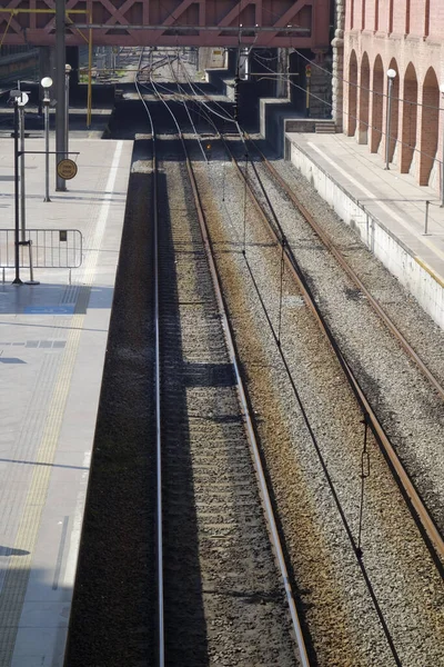 Järnvägen Järnvägsstationen — Stockfoto