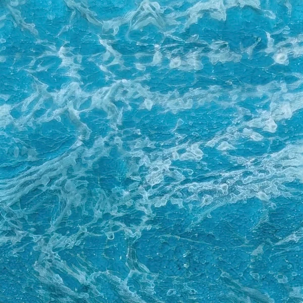 ターコイズ色の海の波のリアルな絵 — ストック写真