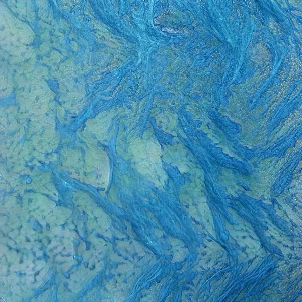 Une Belle Peinture Aquarelle Dans Les Tons Bleu — Photo