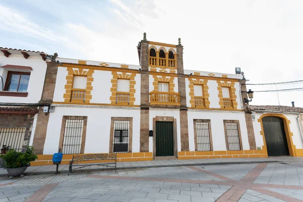 Villamesias Spanien Januar 2020 Blick Auf Die Stadt Straße Häuser — Stockfoto