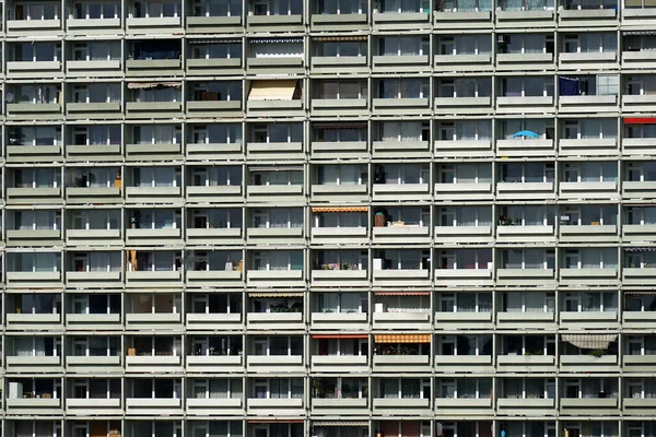 Belo Tiro Largo Construção Padrão Varanda — Fotografia de Stock