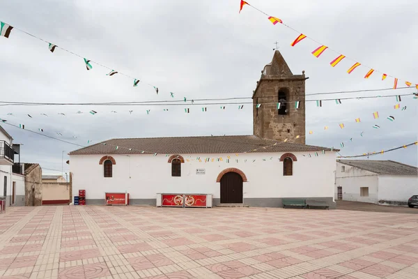 Alcollarin España 2019 Vista Ciudad Calle Casas Edificios Alcollarin — Foto de Stock