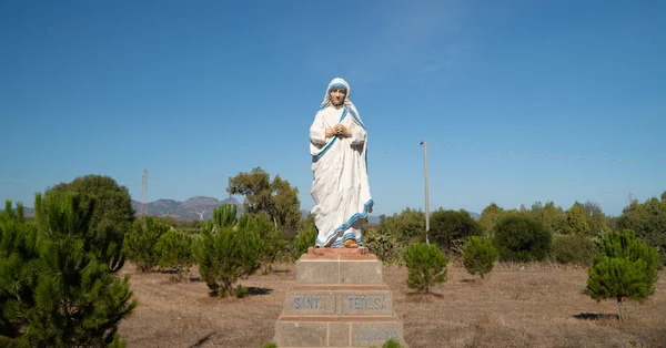Gros Plan Une Sculpture Mère Teresa — Photo