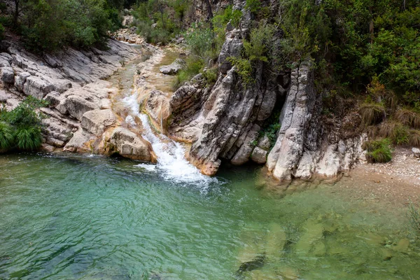 Úchvatný Výhled Řeku Borosa Přírodním Parku Sierras Cazorla Segura Vily — Stock fotografie