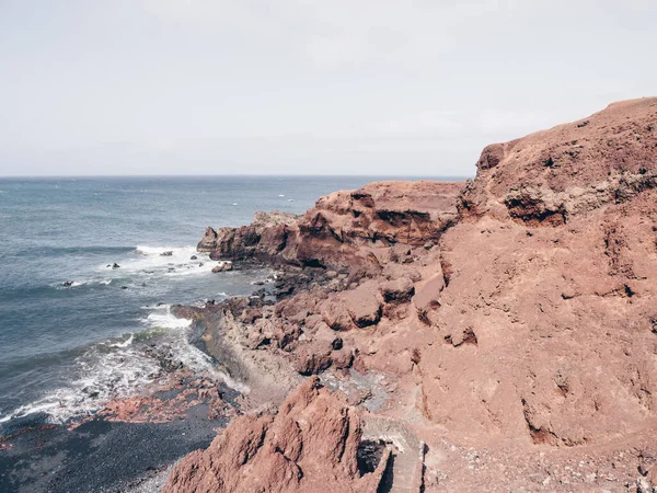 西班牙加那利群岛兰萨罗特岛海滨美景 — 图库照片