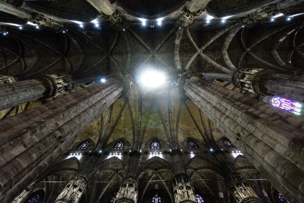 Las Columnas Del Hermoso Duomo Milano Milán Italia — Foto de Stock