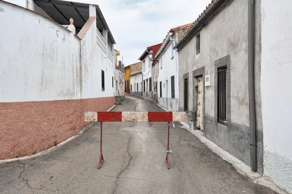 Zorita España 2019 Vista Ciudad Calle Casas Edificios Zorita —  Fotos de Stock