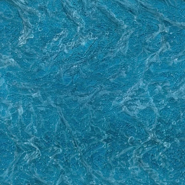 青の色合いで海の水の美しい水彩画 — ストック写真