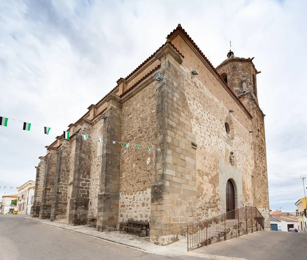 Zorita España 2019 Vista Ciudad Calle Casas Edificios Zorita Iglesia —  Fotos de Stock