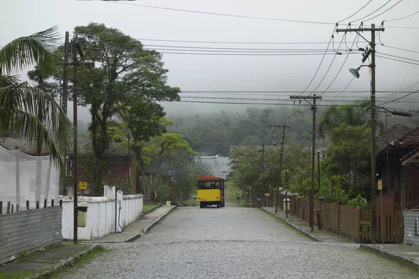 Der Bus Auf Der Straße Dorf Paranapiacaba Sao Paulo — Stockfoto